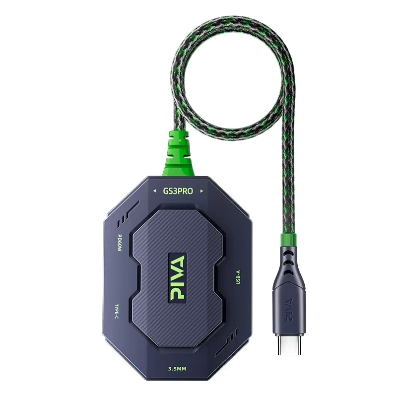PIVA GS3 Pro Type-C Dock Converter USB Headphones Microphone Adapter Gaming and Live Streaming Fast Charging For iPad Pro 2024